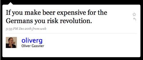 Tweet von Oliver Gassner