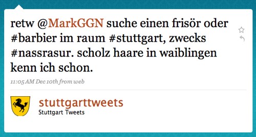 ReTweet von Stuttgarttweets