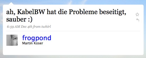 Tweet von Martin Koser