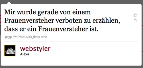 Tweet von Webstyler