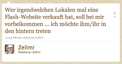 Tweet von zellmi
