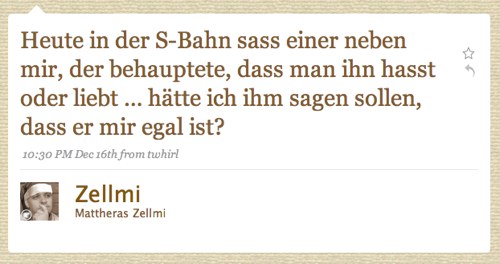 Tweet von Zellmi